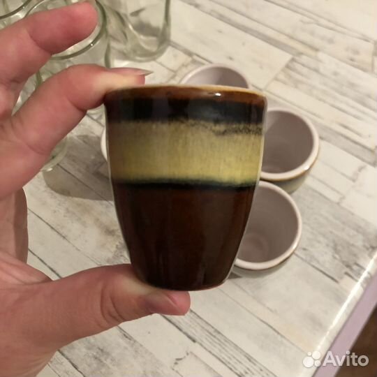 Глиняные рюмки (глазурь)