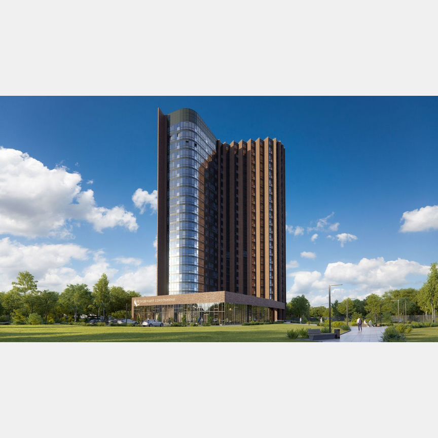 2-к. апартаменты, 66,9 м², 21/21 эт.