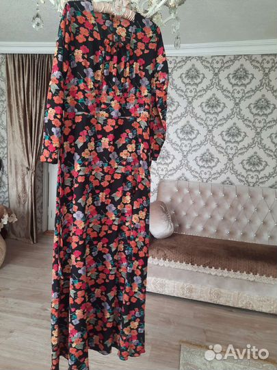 Летнее длинное платье