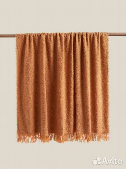 Плед-одеяло из петлевой пряжи