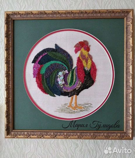 Картины вышитые лентами и бисером