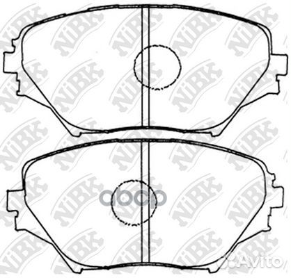 Колодки тормозные дисковые передние NiBK PN1447