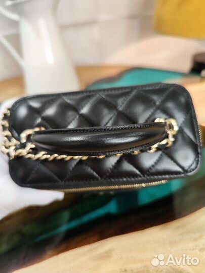 Сумка косметичка chanel vanity кожа Премиум