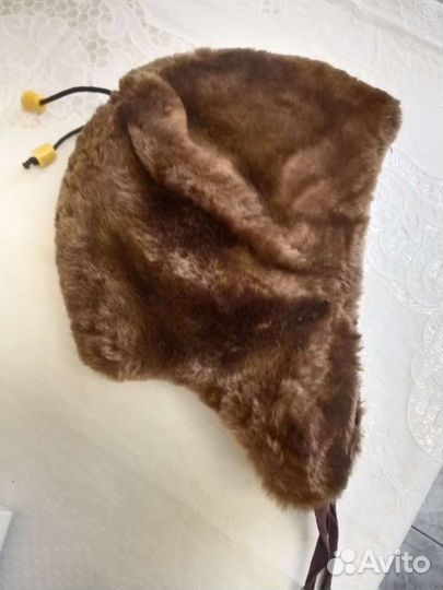 Меховая зимняя детская шапка