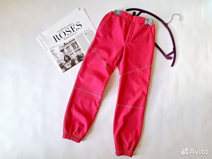 Брюки для девочки softshell 122 128 Looklie