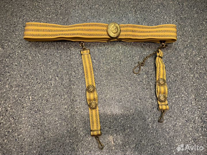 Парадный ремень вмф СССР с подвесом для кортика