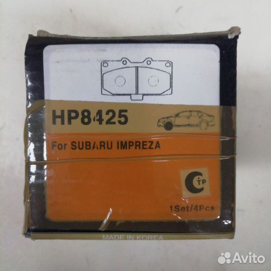 Колодки тормозные дисковые subaru: impreza (WRX, )