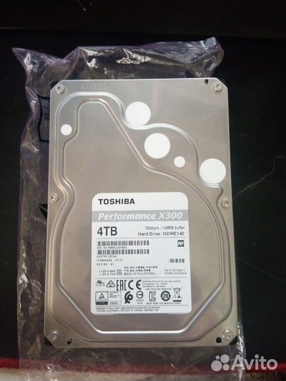 Toshiba X300 Performance 4 тб hdwe140uzsva