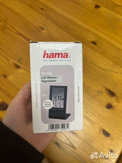 Термометр Hama-TH-100 черный