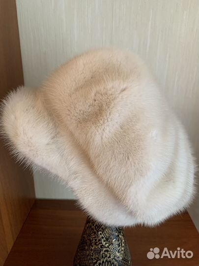 Берет норковый размер 56
