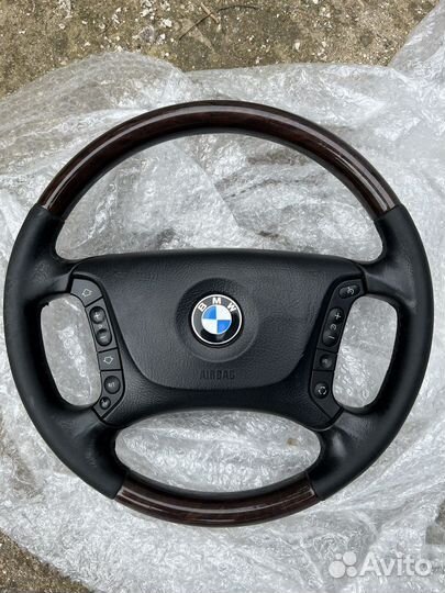 Деревянный руль бмв е39 рест