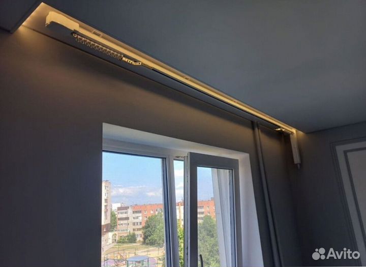 Электрокарниз. Устройство для электрокарниза