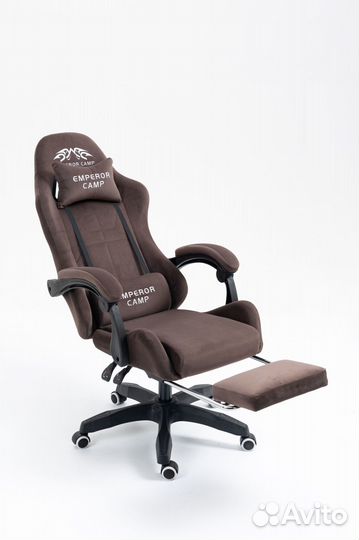 Геймерское, игровое компьютерное кресло велюр с массажем
