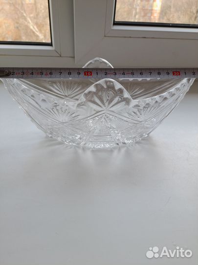Ваза, салатница хрустальная СССР