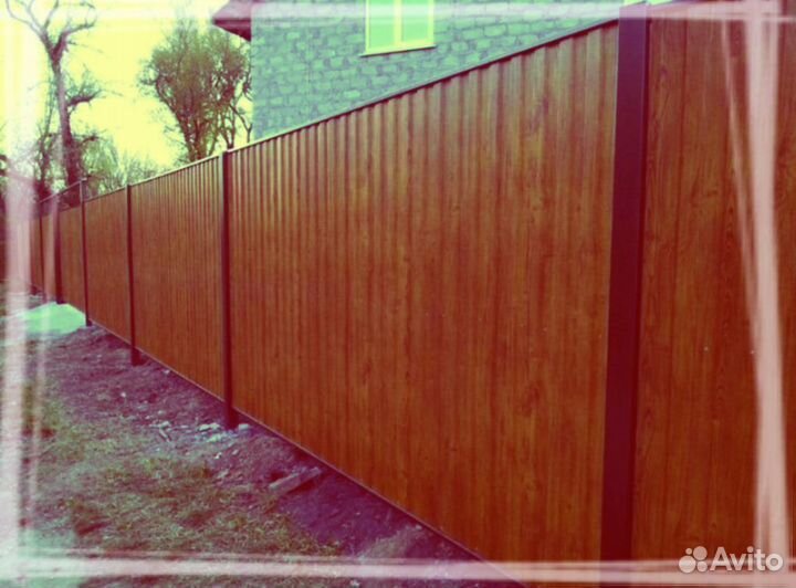 Забор из профнастила