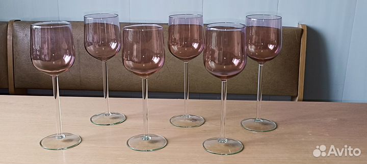 Фужеры / бокалы. Калининские. Цветное стекло.ссср