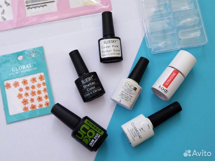 Набор для маникюра пакетом Косметика Гель лак Топ