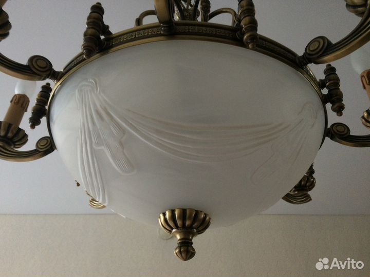 Люстра хрусталь, цвет бронза, 7 свечей(Италия)