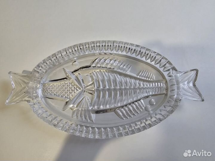 Селедочница хрусталь СССР
