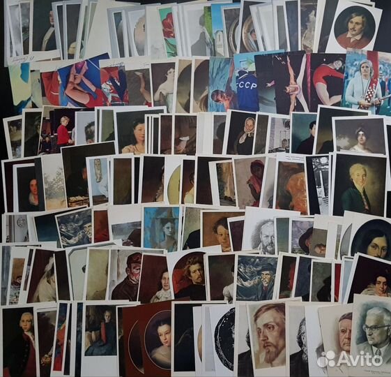 Открытки СССР одним лотом Портреты Люди 970 шт