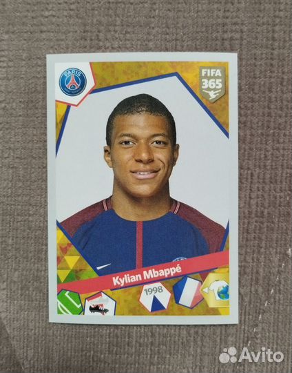 Наклейка Mbappe № 250 - Panini FIFA 365 2017-18