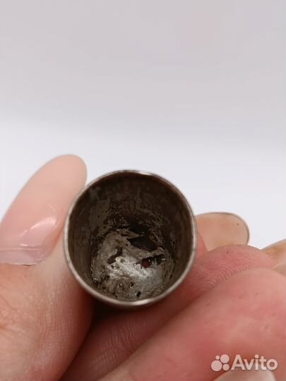 Наперсток эмали серебро 84 проба нач. XX в
