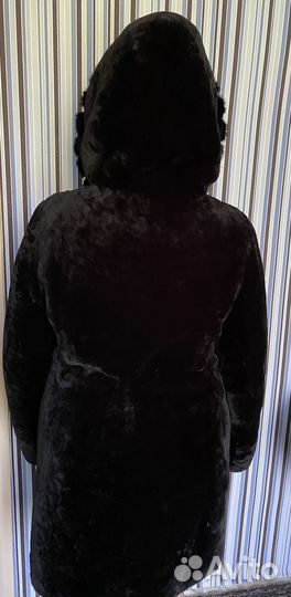 Шуба мутоновая с норкой