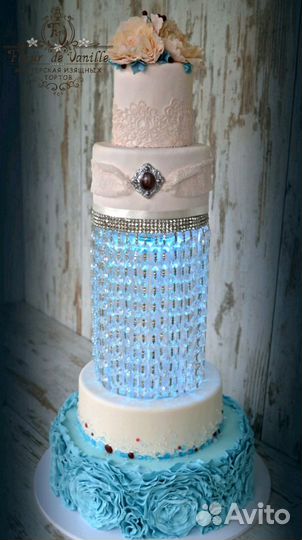 Хрустальные подставки с подсветкой для торта