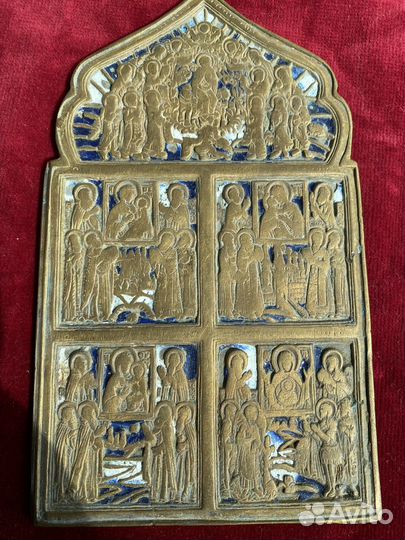Старинные иконы бронза литье
