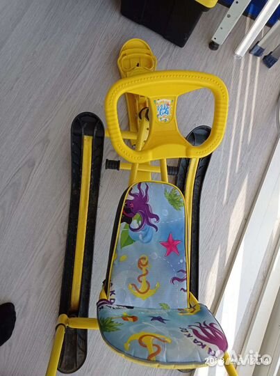 Детский снегокат с ручкой