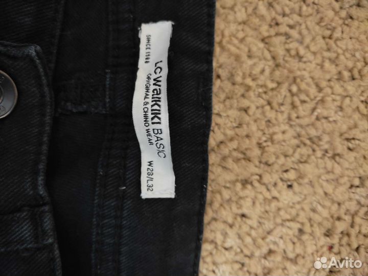 Мужские джинсы черные