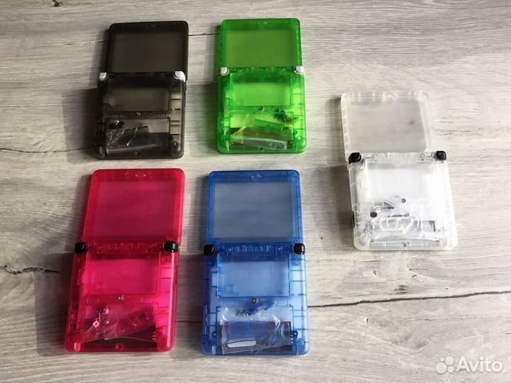 Прозрачные корпуса для Nintendo GBA SP