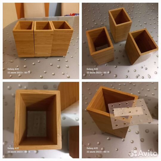 Стаканчик для карандашей дерево