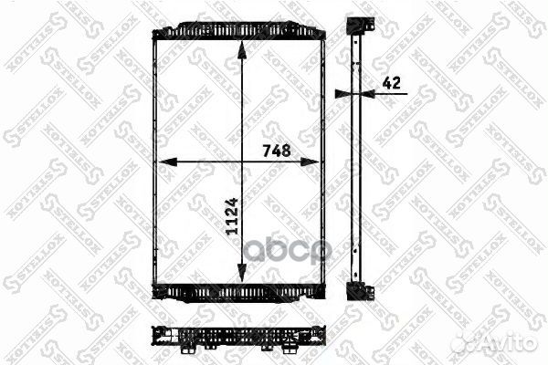 81-03302-SX радиатор системы охлаждения без ра