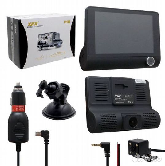 Видеорегистратор XPX P9 с 3-мя камерами