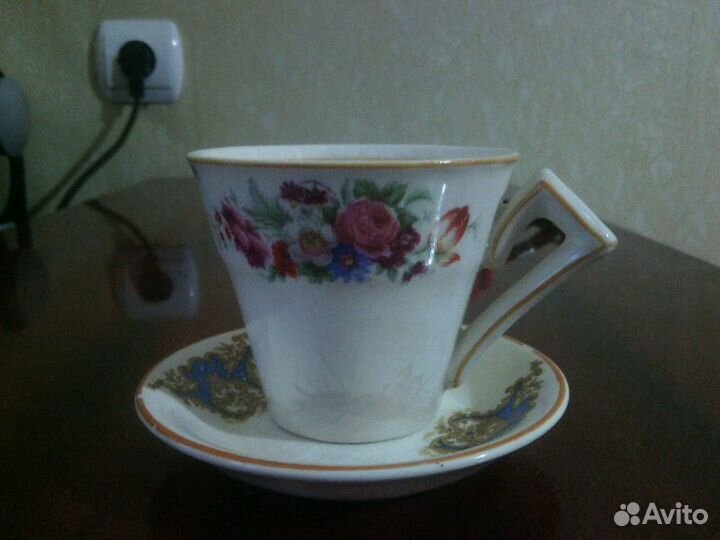 Чашка с блюдцем Стаффордшир