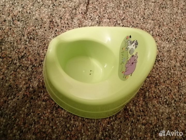 Детская ванночка со сливом и детский горшочек