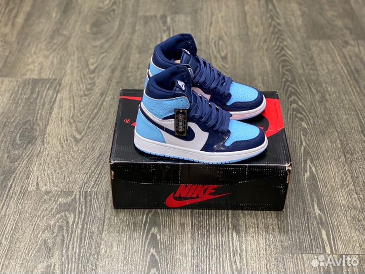 Кроссовки Air Jordan 1 Blue Chill (36-45)