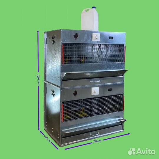 Брудера для цыплят 2 яруса (бр-2-оц)