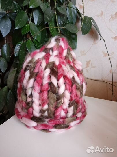 Шапка имиджевая очень крупные косы