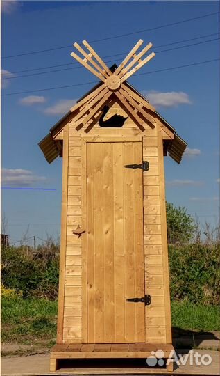 Уличный туалет деревянный JWL458