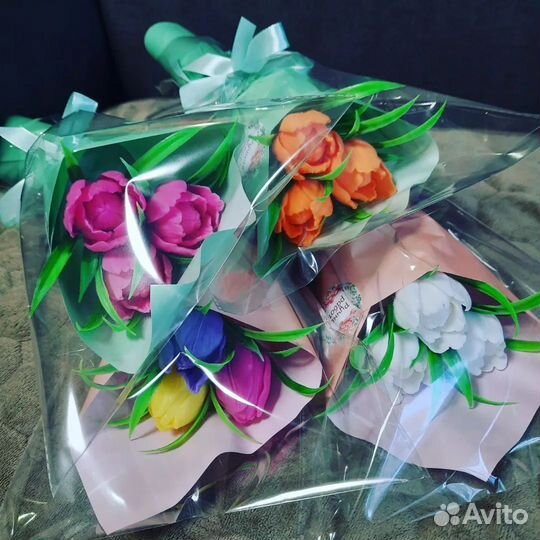 Мыло ручной работы букеты к 8 марта