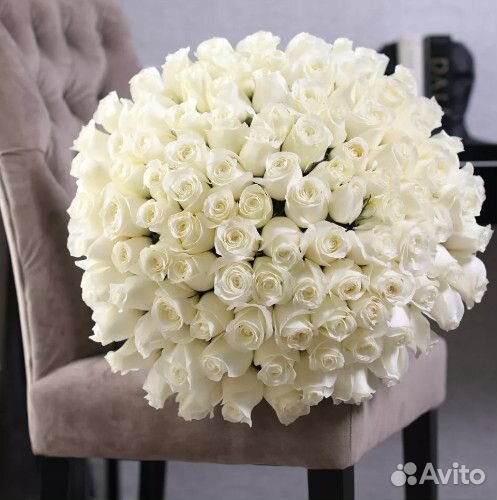 101 Роза Белая доставка №49