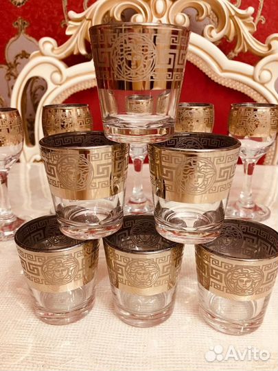 Versace рюмки,стопки для водки,настойки