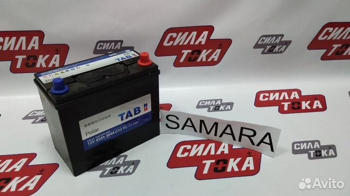 Аккумулятор автомобильный TAB 45Ah(сам.)