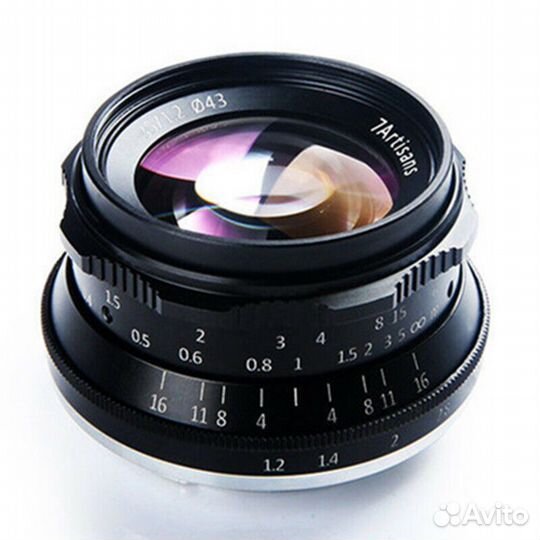 Объектив 7artisans 35mm f1.2 Canon EF-M, цвет черн