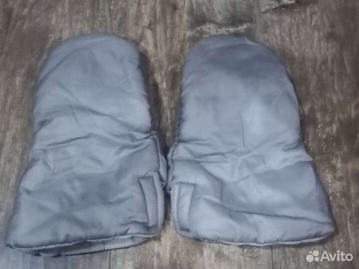 Муфта варежки на коляску на липучке