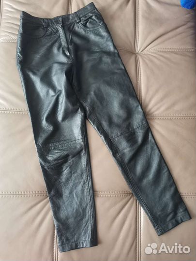 Брюки кожаные S 40-42
