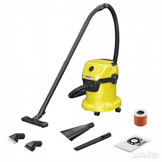 Пылесос хозяйственный Karcher WD 3 V-15/4/20 Car 1