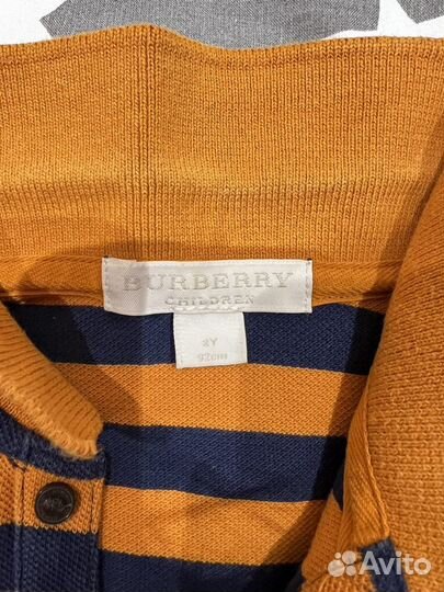 Комплект поло и шорты Burberry 92 см